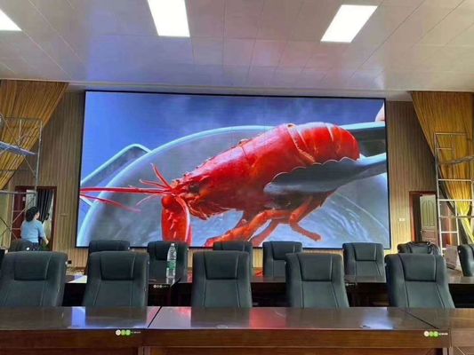 Ενίσχυρη εσωτερική πλήρης χρώσης οθόνη LED οθόνη ενοικίαση P1.86 Pixel Pitch