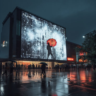 Ασφάλεια P4 Εξωτερική υδατοασφαλής οθόνη LED Αντιβρόχιο