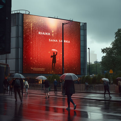 3mm Pixel Pitch Αδιάβροχη οθόνη οθόνης LED προστατευμένη από νερό