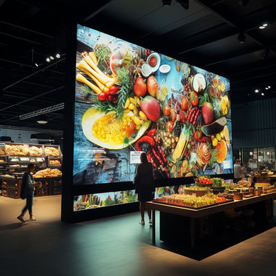 Υπέροχη εσωτερική σταθερή οθόνη οθόνης LED HDMI / DVI / VGA Εισόδου Διασύνδεσης