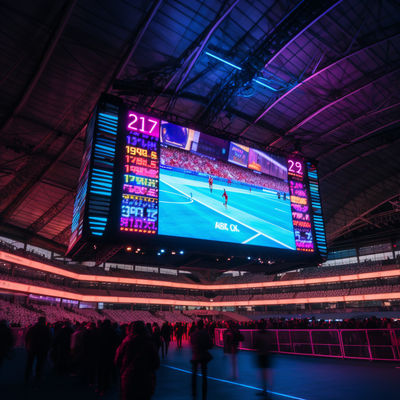 Εσωτερική κρεμαστή οθόνη LED 1920Hz Ανανεωτικό ποσοστό ISO9001