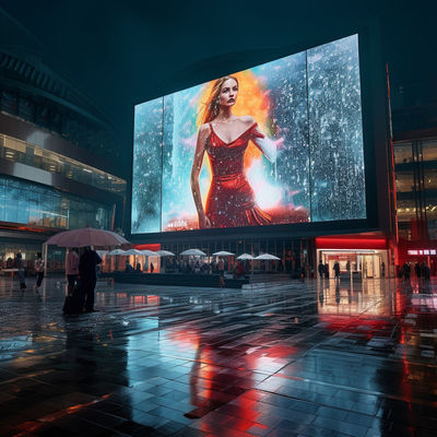 Pixel Pitch 8MM Αδιάβροχη εξωτερική οθόνη LED πλήρους βάθους χρώματος Εικόνα με SMD 3535 για σκηνή