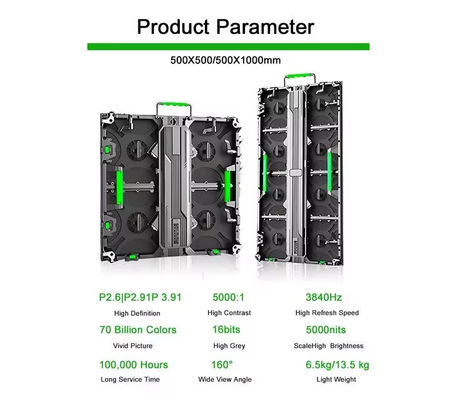 Ελαφριά οθόνες LED ενοικίασης με 2.976mm Pixels και HUB75 Module Port