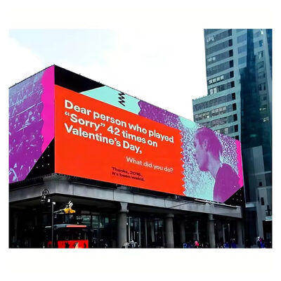 Αδιάβροχη εξωτερική οθόνη LED IP65 με φωτεινότητα 4000-5500 cd/m² και διάρκεια ζωής 100.000 ωρών για διαφήμιση