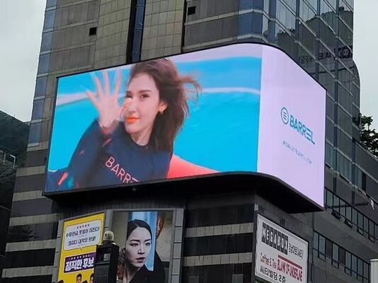 Αδιάβροχη εξωτερική οθόνη LED IP65 με φωτεινότητα 4000-5500 cd/m² και διάρκεια ζωής 100.000 ωρών για διαφήμιση