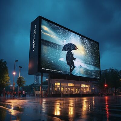 Εξωτερική οθόνη LED με αδιαβροχοποίηση IP65, φωτεινότητα 5000-6000cd/m² και μέγεθος ντουλαπιού 960x960mm για ψηφιακή διαφημιστική πινακίδα