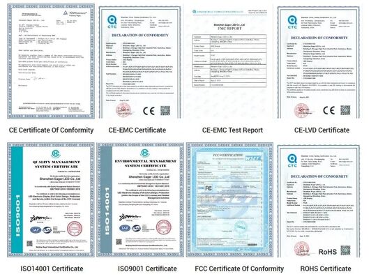 P2.604 Pixel Pitch IP65 Αδιάβροχη Οθόνη LED Βίντεο Τοίχου Εξωτερικού Χώρου με Ρυθμό Ανανέωσης 3840Hz