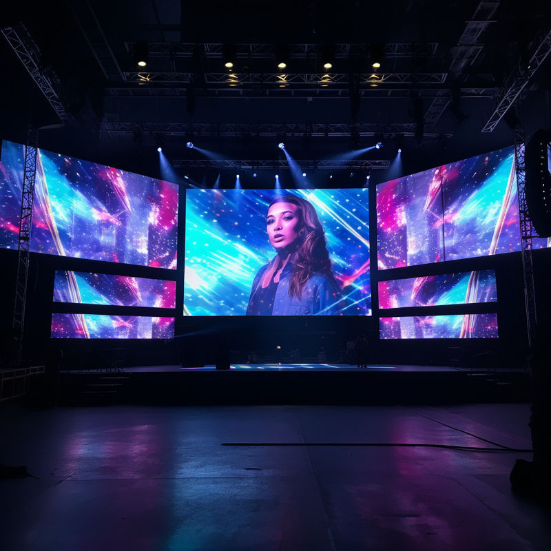 Εσωτερική σκηνή LED Video Wall ενοικίαση Δυναμικές οπτικές οθόνες ROHS