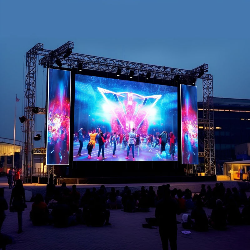 Εξωτερικά εμπορικά LED Video Wall ενοικίαση Seamless P3.91 Υψηλό βάθος χρώματος