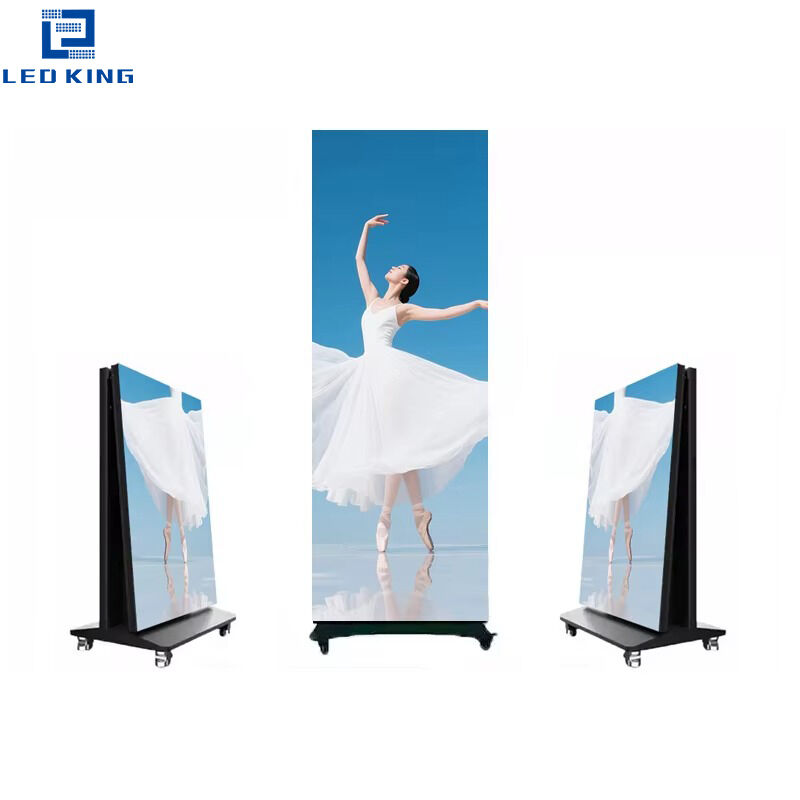 Foldable Indoor P2.5 LED Poster Display 640x1920mm Indoor Full Color Poster Display Portable Led Poster Screen for Shopping Mall