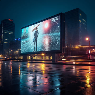 Ευέλικτη εξωτερική ανθεκτική σε νερό οθόνη LED P8 Αδιαπέραστη προσαρμοσμένη