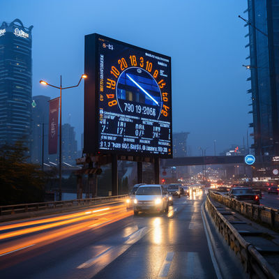 Δυνατή εξωτερική διαφήμιση LED Πίνακα διαφημίσεων IP65 φωτεινότητα ≥7000cd/m2