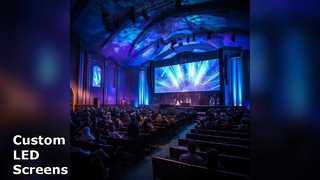 Προσαρμοσμένη εσωτερική οθόνη LED P3.91 Μεγάλη οθόνη